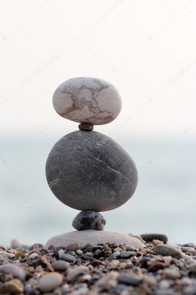 pile of balanced stones