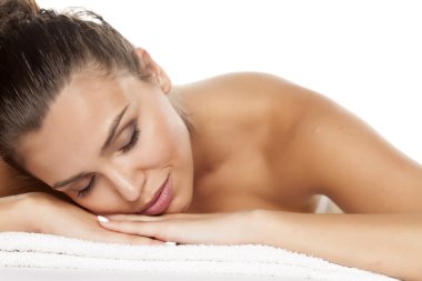 yalan ve rahatlatıcı bir kadın