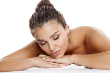 yalan ve rahatlatıcı bir kadın