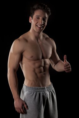 başparmak ile kas adam