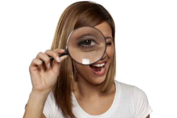 Jonge mooie detective — Stockfoto