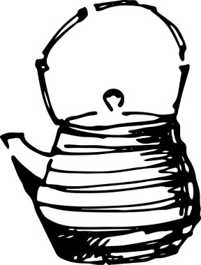 Su ısıtıcısı. Vektör çizim