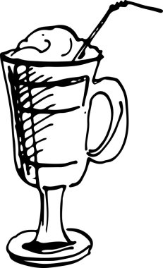 Kahve Kupası. Vektör çizim