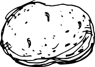 Patates. Vektör çizim