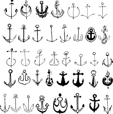 Çapa. Vektör çizim