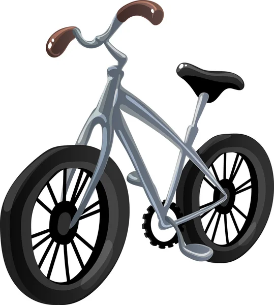 Una bicicleta híbrida. Ilustración vectorial — Archivo Imágenes Vectoriales