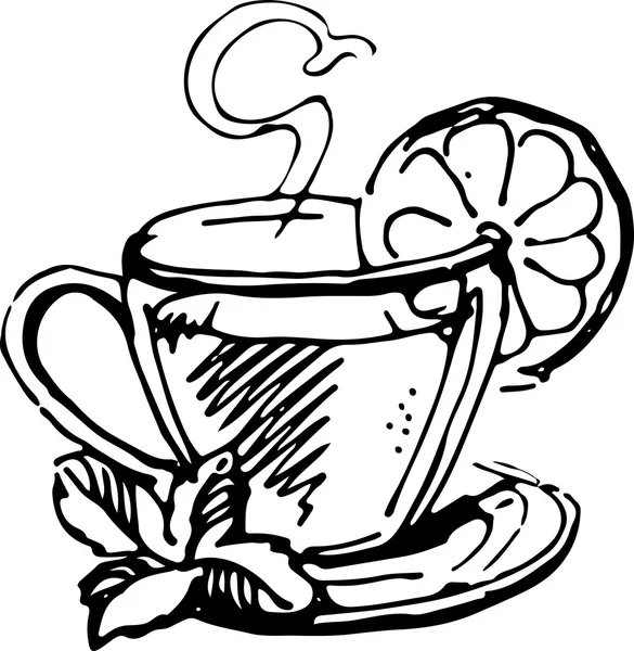 Tee cup.Vektor Illustration — Stockvektor