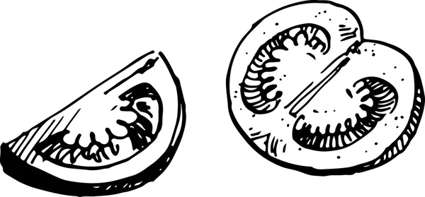 Animado: cómo dibujar rebanada de tomate | dibujo de tomate y la