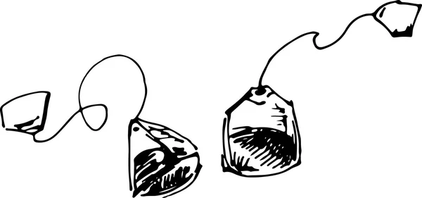 Чайный мешок. Векторная иллюстрация Лицензионные Стоковые Иллюстрации