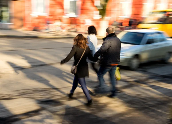 Gente ocupada de la ciudad — Foto de Stock