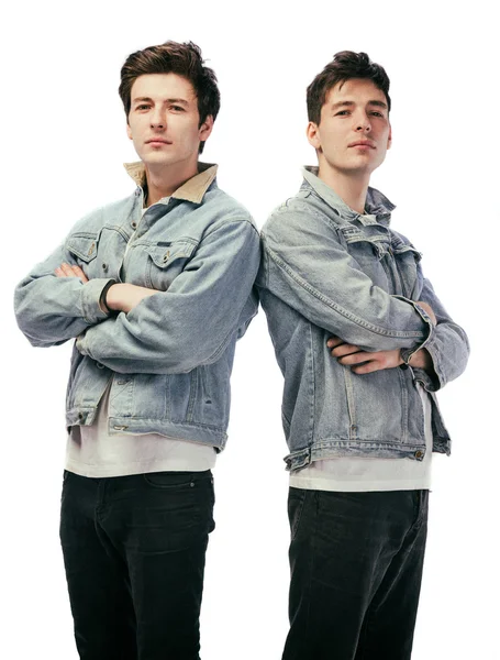 Twee knappe jonge mannen — Stockfoto
