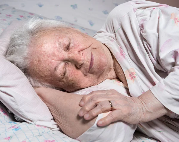Old sick woman — Stock Photo, Image