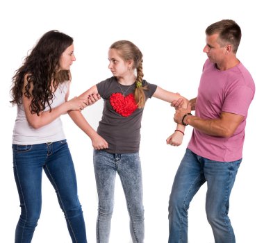 Anne ve kızı mücadele