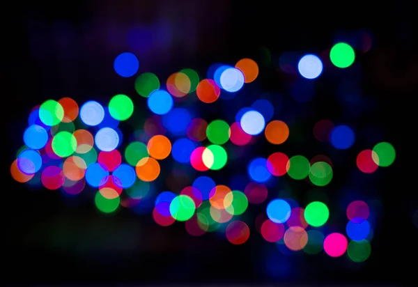 Night Blurred Background Bokeh — Stock Photo, Image