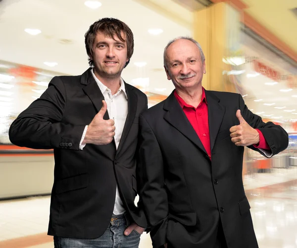 Two businessmen showing ok sign — Stock Photo, Image