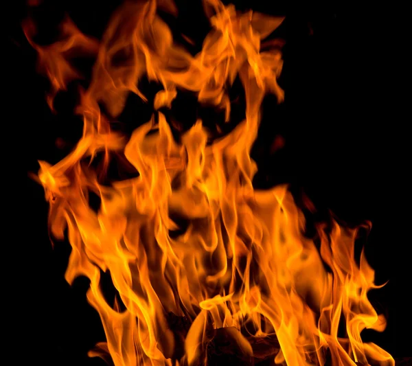 オレンジ色の火の炎 — ストック写真