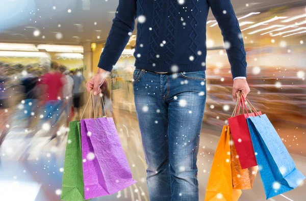 Man with shopping bags — Stock Photo, Image