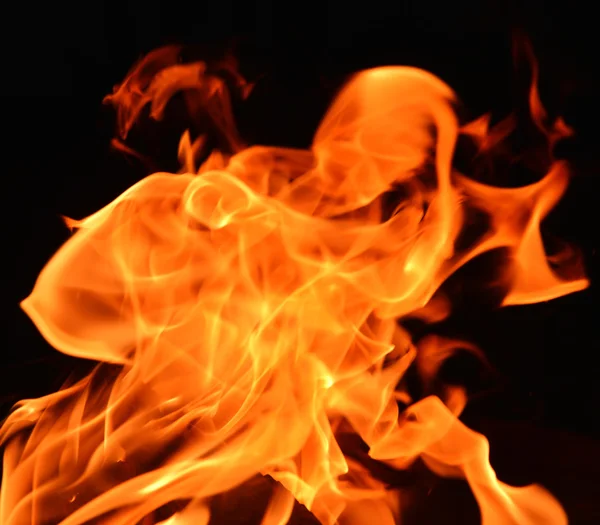 Orange fire flames — Stock Photo, Image