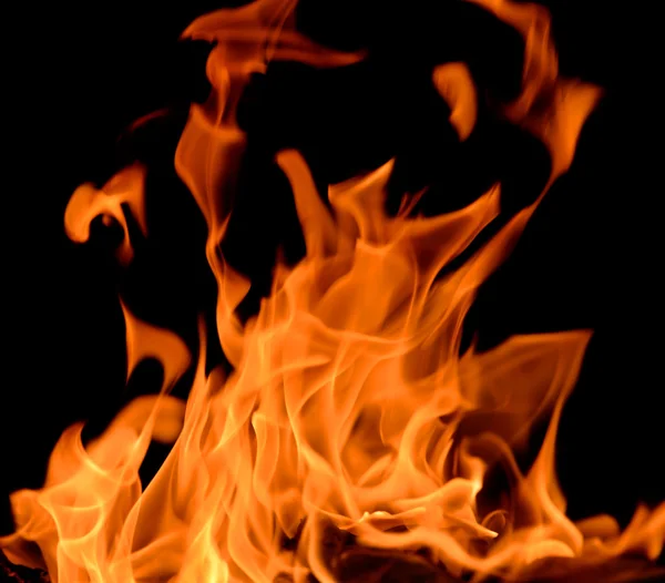 Orange fire flames — Stock Photo, Image