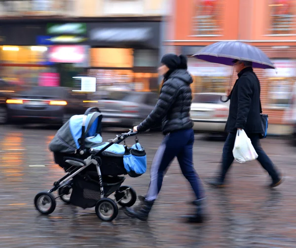 People on the streets of the city — Stock Photo, Image