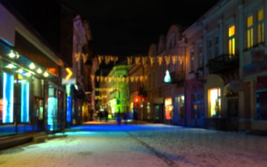 Kentin ufuk bulanık soyut resim