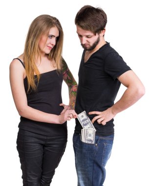 Dolar nakit para ile Çift