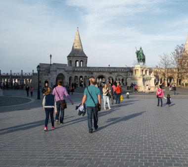 Buda Hill Budapeşte 12 Nisan 2015'balıkçı ' nın Kalesi