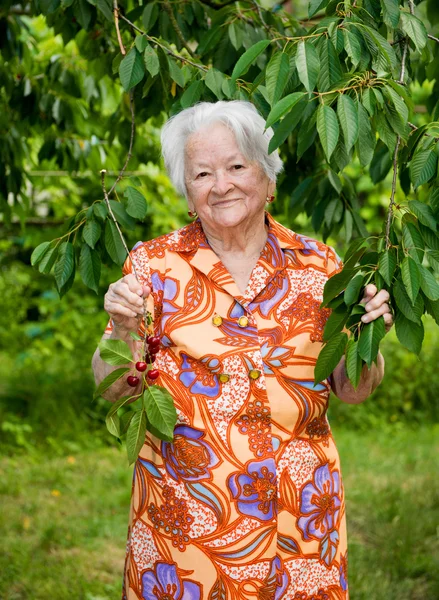 Schöne alte Frau — Stockfoto