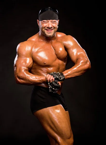 Handsome muscular bodybuilder — Stock Photo, Image