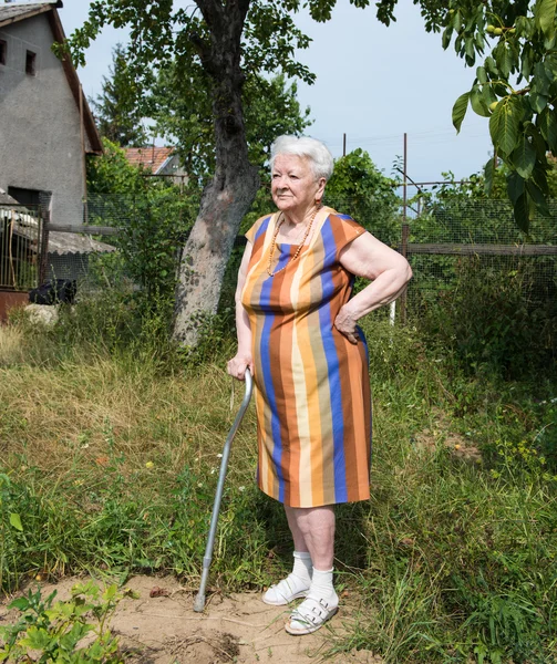 Güzel yaşlı kadın — Stok fotoğraf