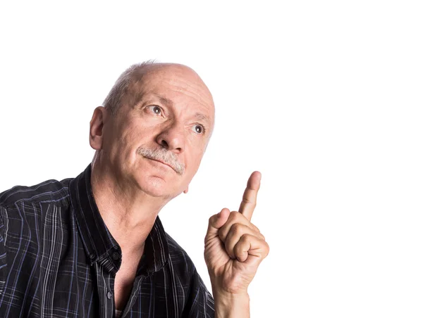 Smiling elderly man — Stock Photo, Image