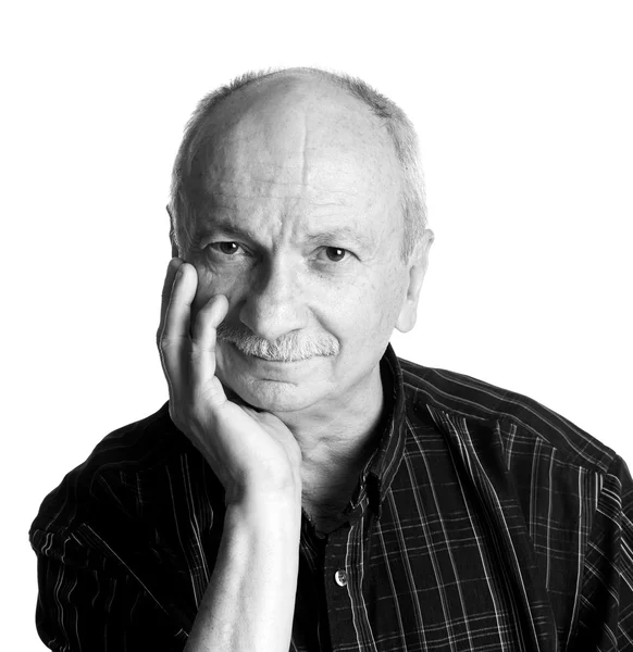 Portrait of a senior smiling man — Stock Photo, Image