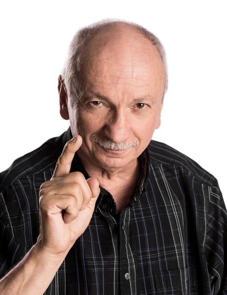 Hombre viejo sonriente — Foto de Stock