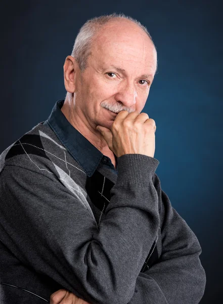 Senior smiling man — Stock Photo, Image