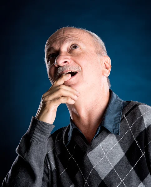 Senior smiling man — Stock Photo, Image