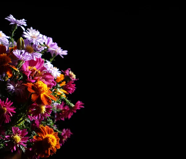 Bellissimo bouquet di fiori di campo luminosi — Foto Stock
