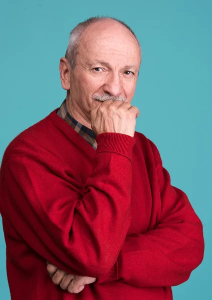 Sênior sorrindo homem — Fotografia de Stock