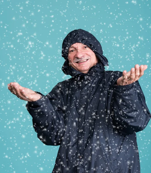 Retrato del hombre mayor sonriente — Foto de Stock