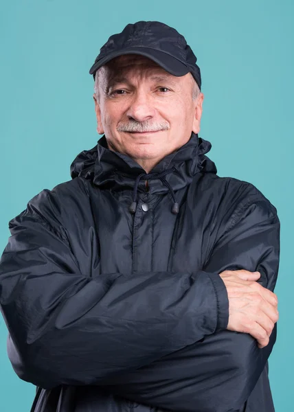 Portrait of senior smiling man — Stock Photo, Image