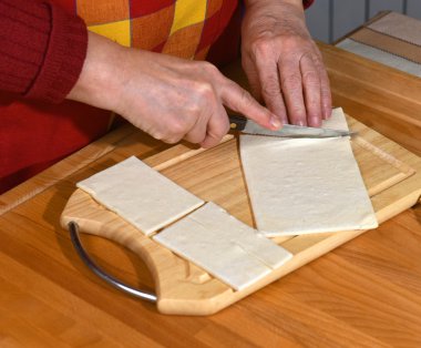 Börek hazırlama kadın kıdemli