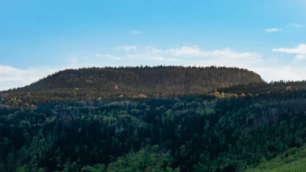 Szczeliniec Wielki Taffelbjerget Udsigt Fra Radkow Den Polske - Stock-foto