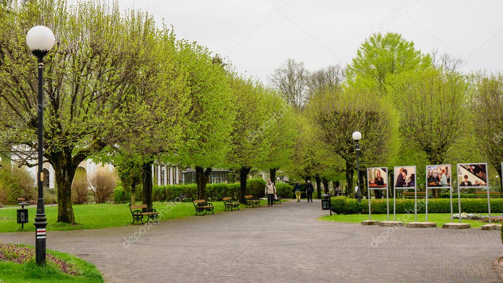 Chopin Sanatorium and health park in Duszniki Zdroj, Silesia.