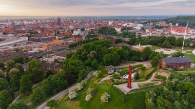 Gdask 'taki Gradowa Dağı ve şehrin manzarası..