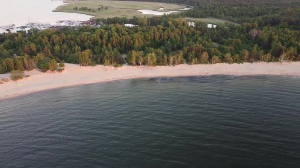 Plaża Grki Zachodnie Gdask Polska — Wideo stockowe