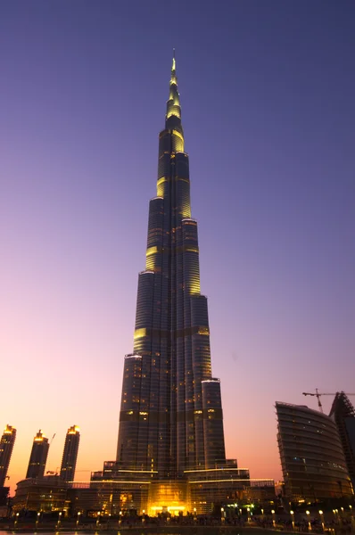 Burj Khalifa Dubai nejvyšší budovou na světě. Město Dubaj — Stock fotografie