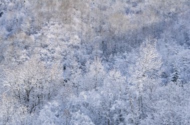 Kış manzarası Val Thorens, Fransa