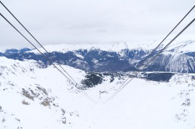 Courchevel 1850 ski resort Vadisi, Fransa