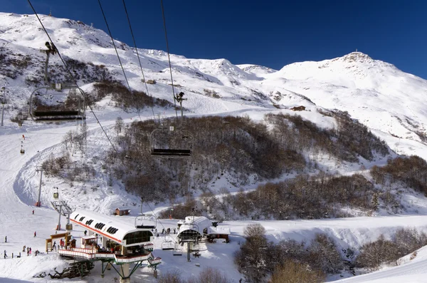 Paisajes de invierno en Val Thorens, Francia — Foto de Stock