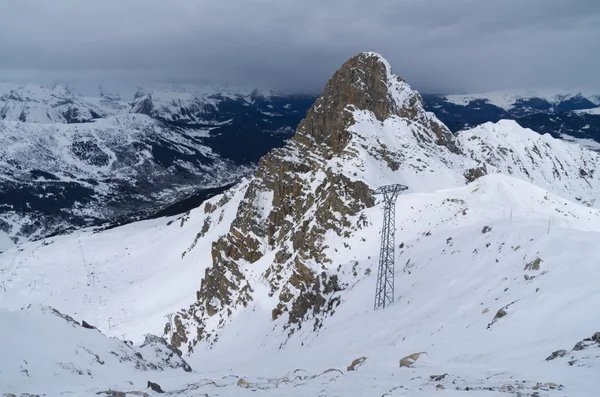 Winterlandschaft im Val Dorens, Frankreich — Stockfoto