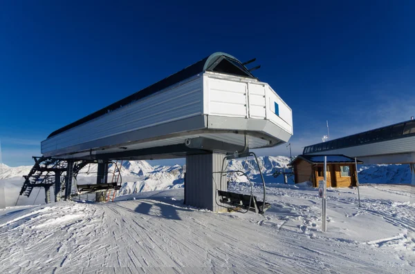 Kış manzarası Val Thorens, Fransa